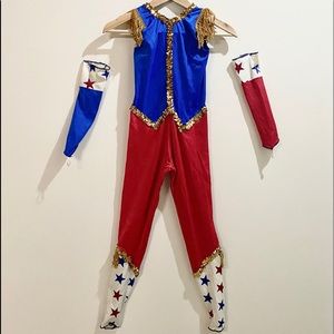 Girls vintage Marvel dance costume -  Halloween